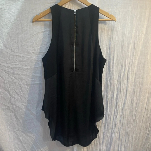85%OFF❣️Rag & Bone Black Satin Sleek Sleeveless Blouse Tank Top, L - Picture 7 of 12